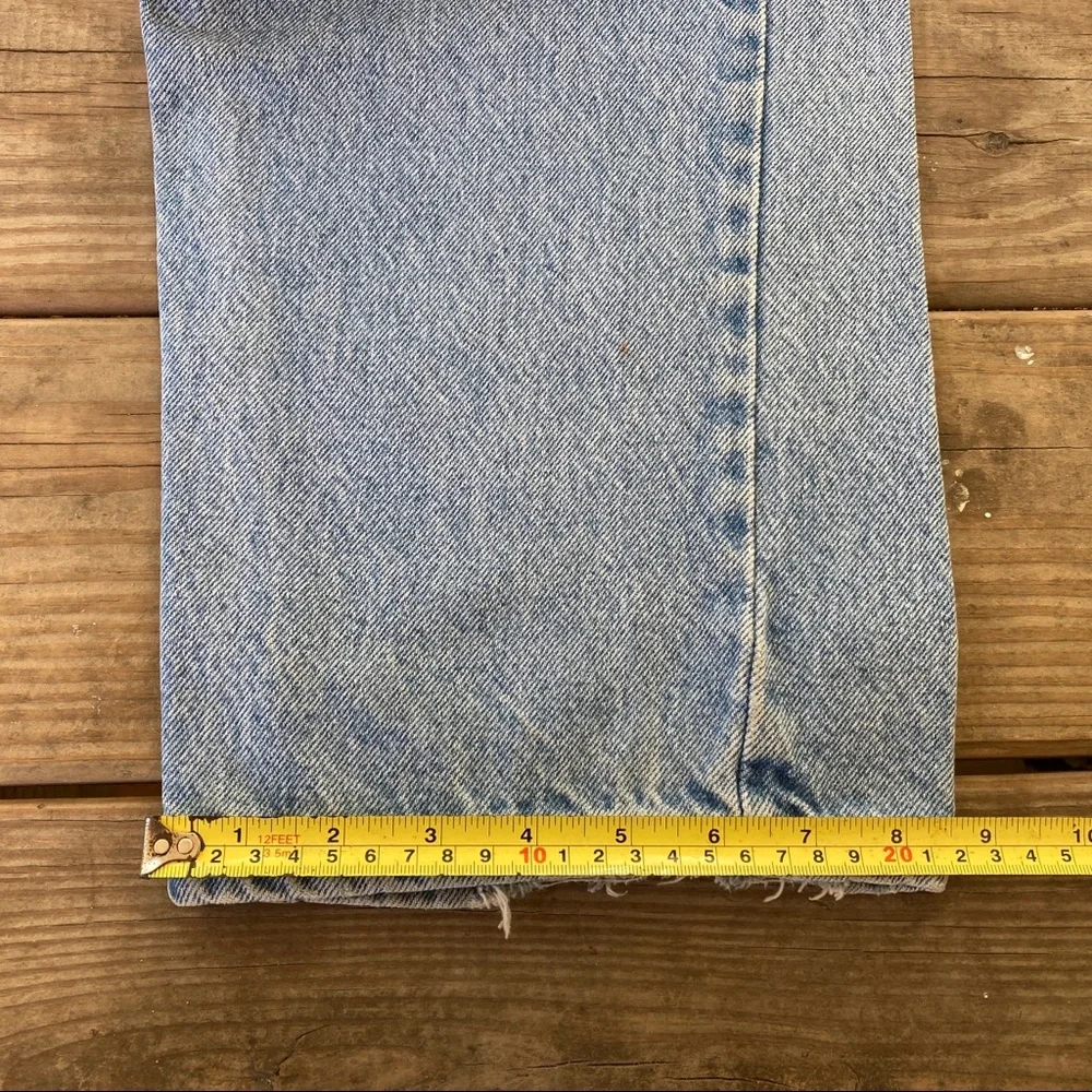Vintage 505 Levi's Jeans Orange Tab - Picture 8 of 9